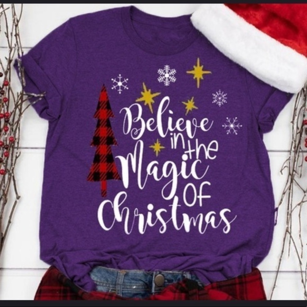 Believe in the magic of Christmas tee.  NWT.